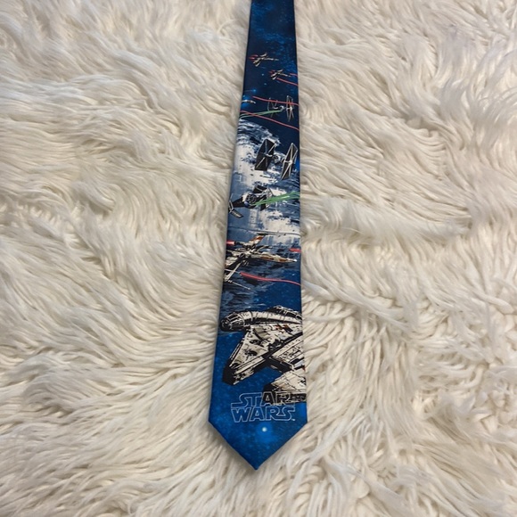 Star Wars Man Tie BNWOT  wide 3” beautiful tie - Picture 6 of 8